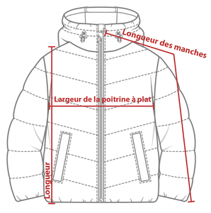 Charte de grandeur GSX-2Y (XS-JR à XL-JR)